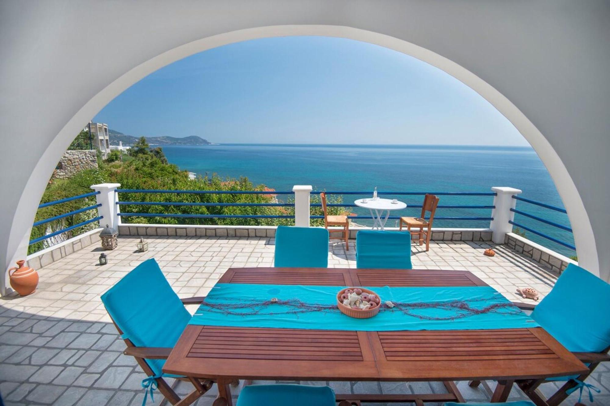 קימי Blue Dream Seaside Villa With Superb Sea Views מראה חיצוני תמונה
